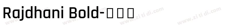 Rajdhani Bold字体转换
